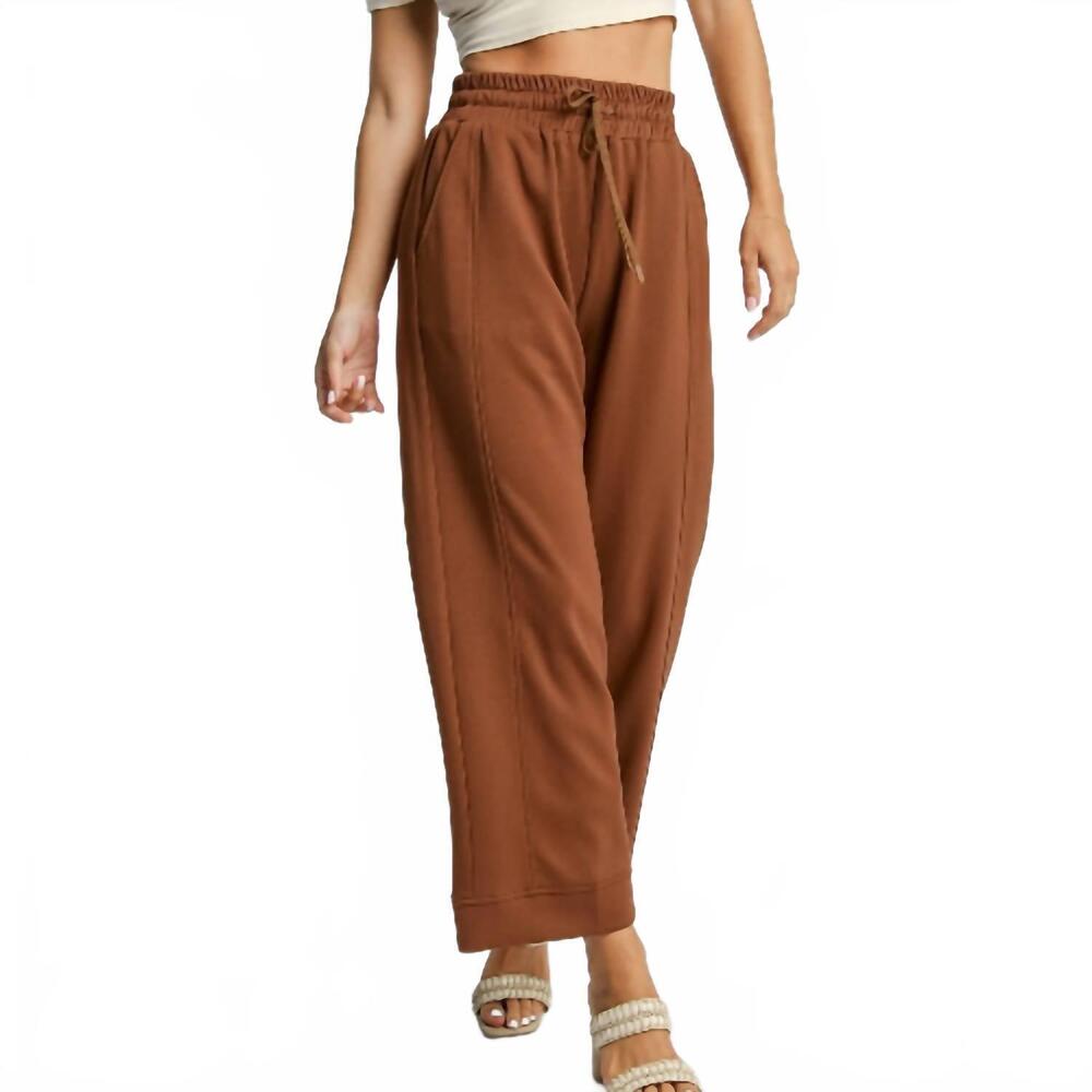 NEW UMGEE camryn luxe knit pants in terracotta